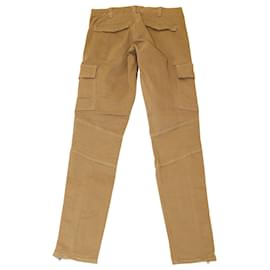 J Brand-J Brand Houlihan Sahara Cargo Pants with Ankle Zip in Brown Cotton-Brown