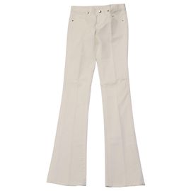 Pantalones de pernera ancha en algodón blanco de Ralph Lauren Blanco