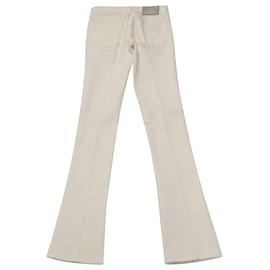 Ralph Lauren-Pantaloni a gamba larga Ralph Lauren in cotone bianco-Bianco