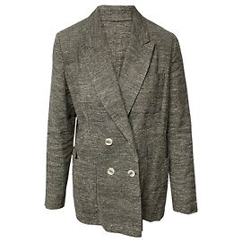 Isabel Marant Giacca Kelis Donegal con petto foderato in seta grigia Grigio