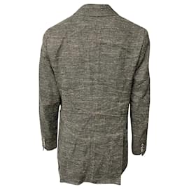 Isabel Marant-Isabel Marant Kelis Double-breasted Donegal Jacket In Grey Silk-Grey