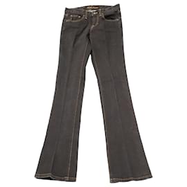 Ralph Lauren-Ralph Lauren Jeans mit weitem Bein aus schwarzer Baumwolle-Schwarz
