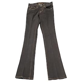 Ralph Lauren-Ralph Lauren Wide Leg Jeans in Black Cotton-Black
