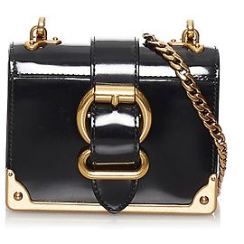Borsa a tracolla Prada Micro Spazzolato Cahier nera Nero