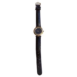 Nice vintage Courreges watch Black Gold hardware