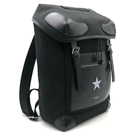 Givenchy-Givenchy backpack in black canvas and leather-Black