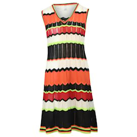 Missoni-Missoni Zigzag Knitted Dress in Multicolor Polyester-Multiple colors