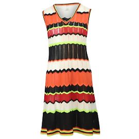 Missoni Zigzag Knitted Dress in Multicolor Polyester Multiple colors