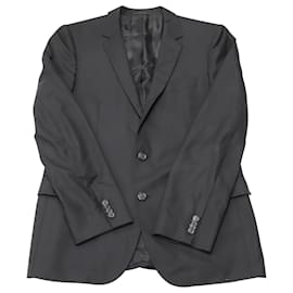 Hugo Boss-Hugo Boss Single-Breasted Blazer in Black Wool-Black