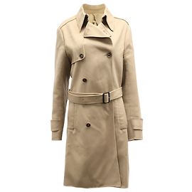 Hugo Boss Trenchcoat aus beigem Kaschmir Gelb Kamel