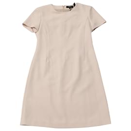 Theory-Theory Crepe Seamed Shift Dress in Pastel Pink Triacetate-Other