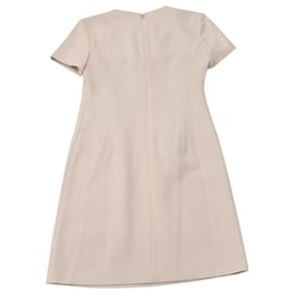 Theory-Theory Crepe Seamed Shift Dress in Pastel Pink Triacetate-Other
