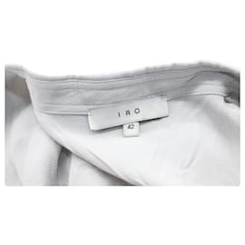 Iro-IRO Button-Down-Hemd aus weißer Viskose-Weiß