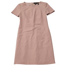 Vestido Theory em Lã Stretch Rosa Rosa