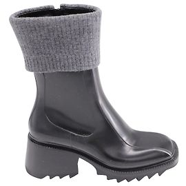 Chloé Chloe Betty Rain Boot in Black PVC Black