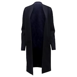 Theory-Theory Double-Face Cardigan in Navy Blue Wool-Blue,Navy blue