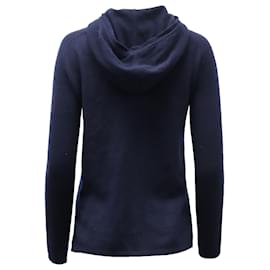 Theory-Theory Hooded Sweater in Navy Blue Cashmere-Navy blue