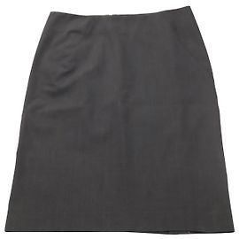 Theory Classic Pencil Skirt in Navy Blue Wool Navy blue