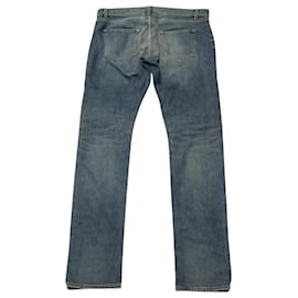 Saint Laurent-Saint Laurent D02 Stonewashed Jeans in Blue Denim-Blue