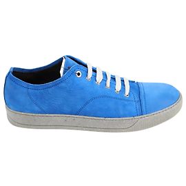 Baskets Basses Lanvin en Cuir Bleu Bleu