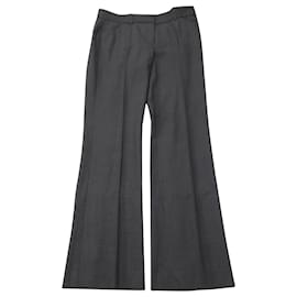 Theory-Pantaloni da abito Theory in misto lana grigio scuro-Grigio