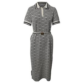 Tory Burch Gemini Link Pulloverkleid aus weißer Baumwolle Andere