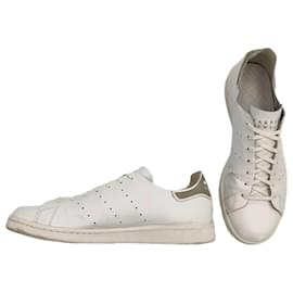 Adidas-Adidas Stan Smith x Barneys Sneaker aus weißem Leder-Weiß