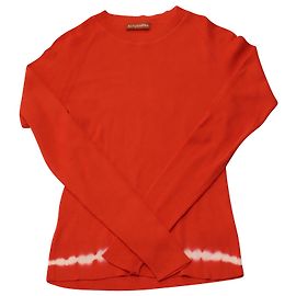 Altuzarra Tie-Dye-Effekt-Pullover aus orangefarbener Baumwolle Orange