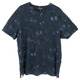 Camiseta Valentino de algodón azul con mariposas Azul