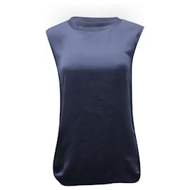 Vince-Ärmelloses Vince-Top aus marineblauem Rayon-Marineblau