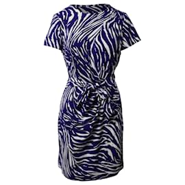 Diane Von Furstenberg-Diane Von Furstenberg Wrap  Dress Blue in Blue Rayon-Other