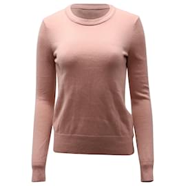 Theory-Theory Crewneck Sweater in Pink Cashmere-Pink