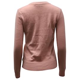 Theory-Theory Crewneck Sweater in Pink Cashmere-Pink