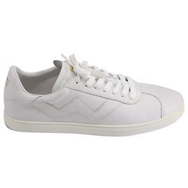 Stuart Weitzman Baskets Basses Daryl en Cuir Blanc Blanc