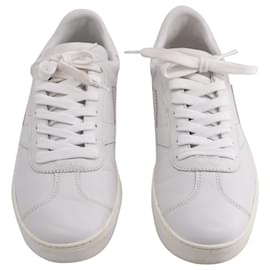 Stuart Weitzman-Stuart Weitzman Daryl Low Top Sneakers in White Leather-White