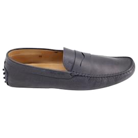 Tod's-Tod's Gommino Driving Shoes in Navy Blue Leather-Blue,Navy blue