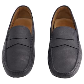 Tod's-Tod's Gommino Driving Shoes in Navy Blue Leather-Blue,Navy blue
