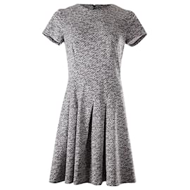 Michael Kors-Michael Kors Knitted Dress in Black and White Viscose-Black