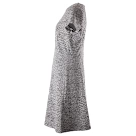 Michael Kors-Michael Kors Knitted Dress in Black and White Viscose-Black