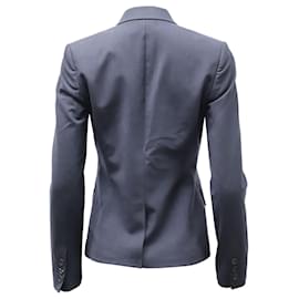 Theory-Theory Single-Breasted Suit Jacket in Dark Blue Wool-blend -Blue