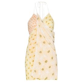 Jacquemus Estampado margaritas La Robe Boca Beige Amarillo