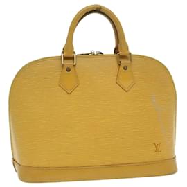 Louis Vuitton-LOUIS VUITTON Epi Alma Hand Bag Yellow M52149 LV Auth 29295-Yellow