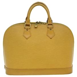 Louis Vuitton-LOUIS VUITTON Epi Alma Hand Bag Yellow M52149 LV Auth 29295-Yellow
