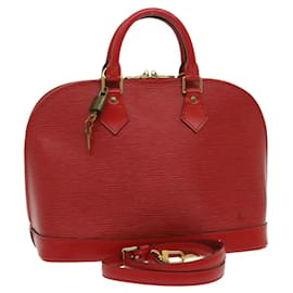 Louis Vuitton-LOUIS VUITTON Epi Alma Hand Bag Red M52147 LV Auth 29304-Red