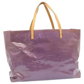 Louis Vuitton-LOUIS VUITTON Monogram Vernis Reade GM Tote Bag Purple M91085 LV Auth 28934-Purple