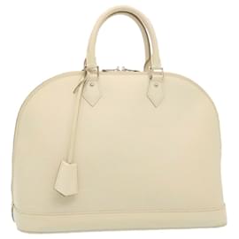 Louis Vuitton-Bolsa de mão LOUIS VUITTON Epi Alma GM branca M4032J LV Auth 29185-Branco