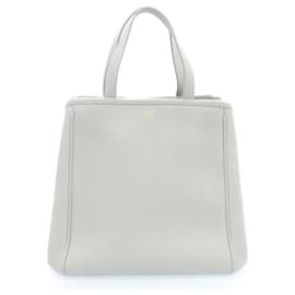 Céline-CELINE Borsa a mano Cabas con piega piccola 2way Borsa A Tracolla Azzurro Auth 28800-Blu chiaro