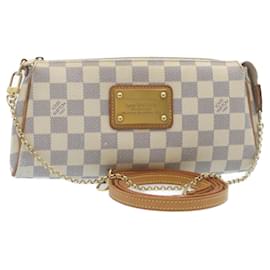 Louis Vuitton-Louis Vuitton Damier Azur Eva 2Way Shoulder Hand Pouch N55214 LV Auth rz065-Other