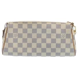 Louis Vuitton-Louis Vuitton Damier Azur Eva 2Way Shoulder Hand Pouch N55214 LV Auth rz065-Other