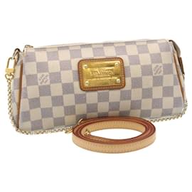 Louis Vuitton-Louis Vuitton Damier Azur Eva 2Way Shoulder Hand Pouch N55214 LV Auth ki1606-Other